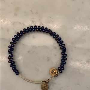 Alex and ani blue beaded bracelet